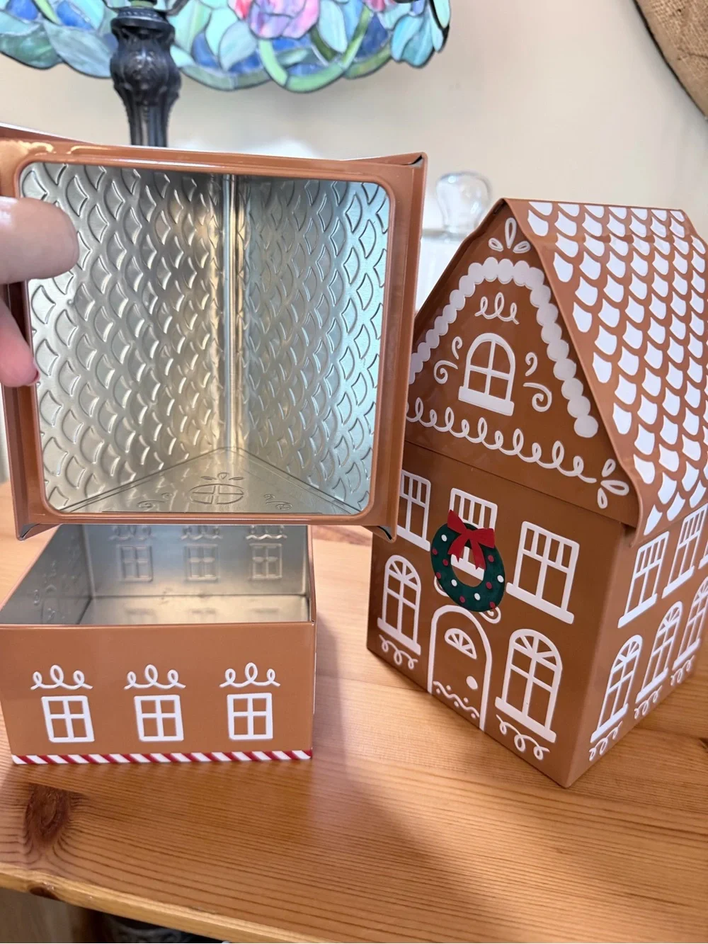 Set of Gingerbread House Tins
